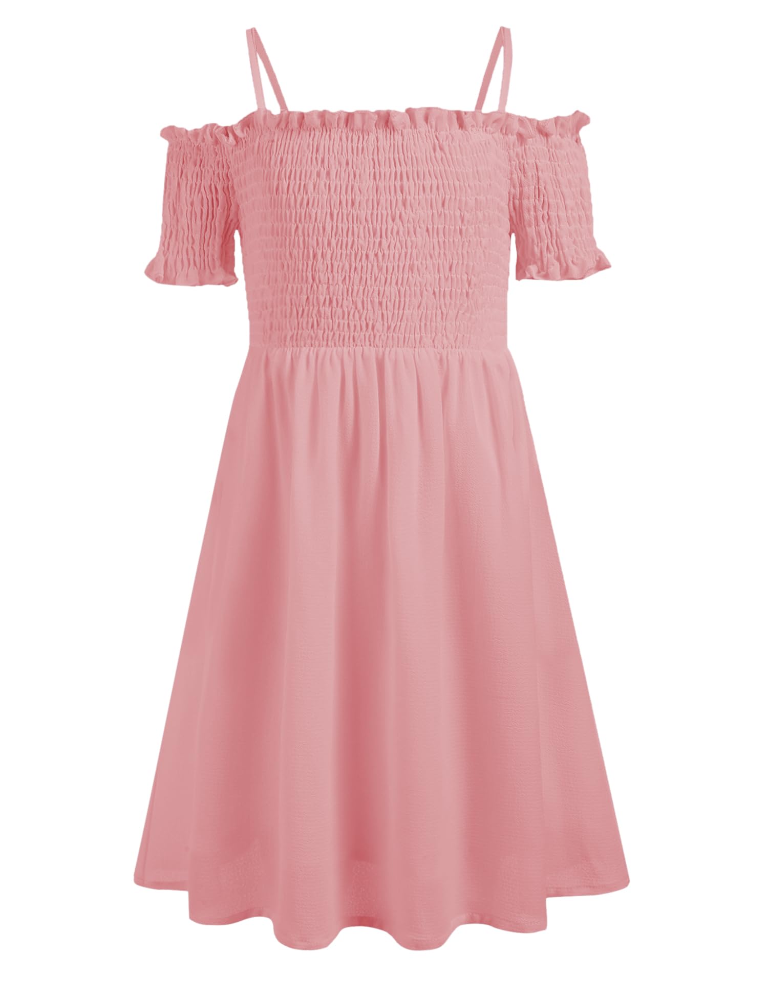 Arshiner Girls Casual Summer Floral Sleeveless Sundress Holiday Cami Dress