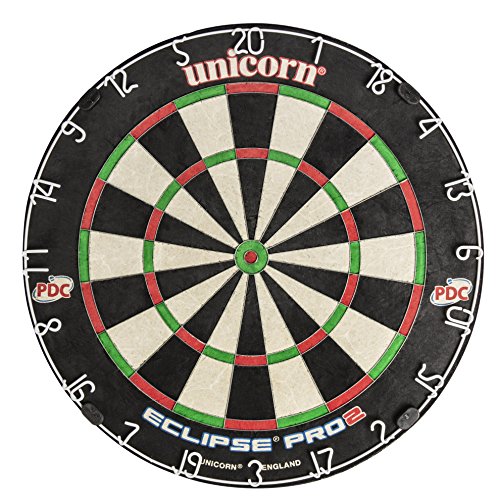Unicorn Dartboard Darts Board | Eclipse Pro 2 | Flat Profile Number Ring | Championship Quality Sisal Bristle | Staple-Free Construction - Image 3