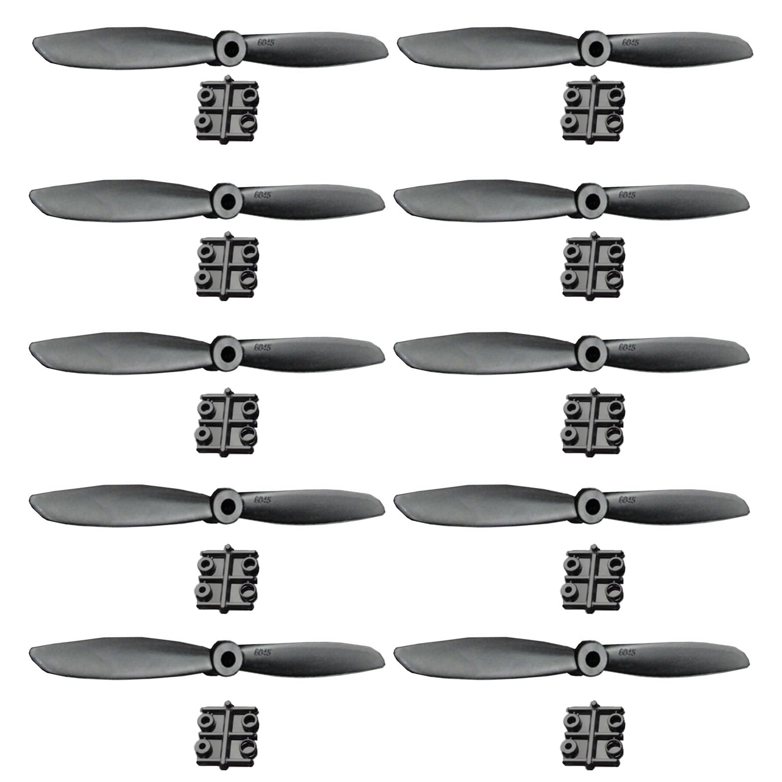 6045 rc Plane Propeller, 6x4.5 Plane Propeller Drone Propeller is Suitable for Quadror Drone Vector Stunt Plane Propeller 10 Pieces of Fixed Pitch Propeller.wurenji