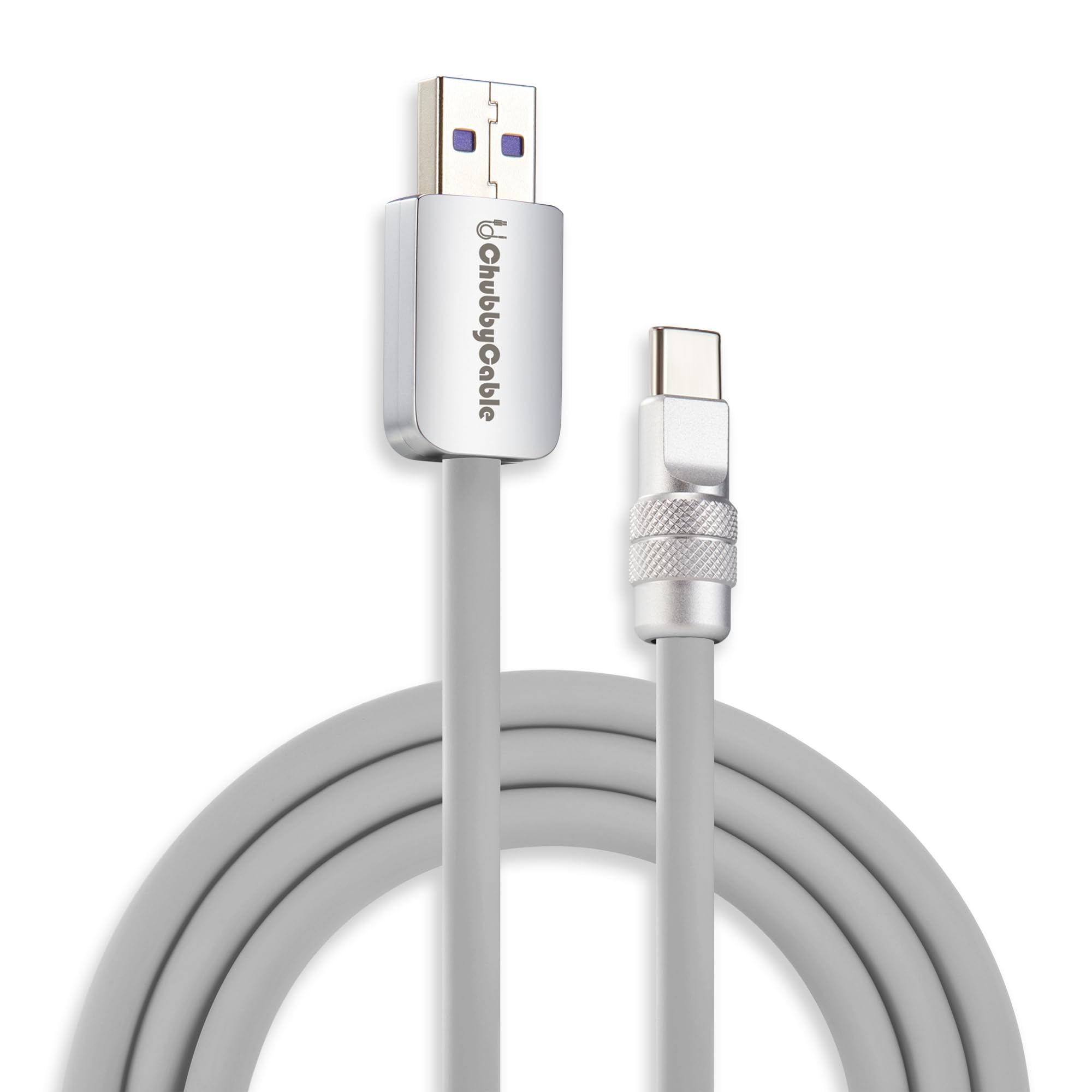chubbycable Chubby 2.0 USB C 120W Fast Charging Cable Silicone Soft Durable USB C Cable Extra Thick Charger Cord Compatible with iPhone 17-15 Series