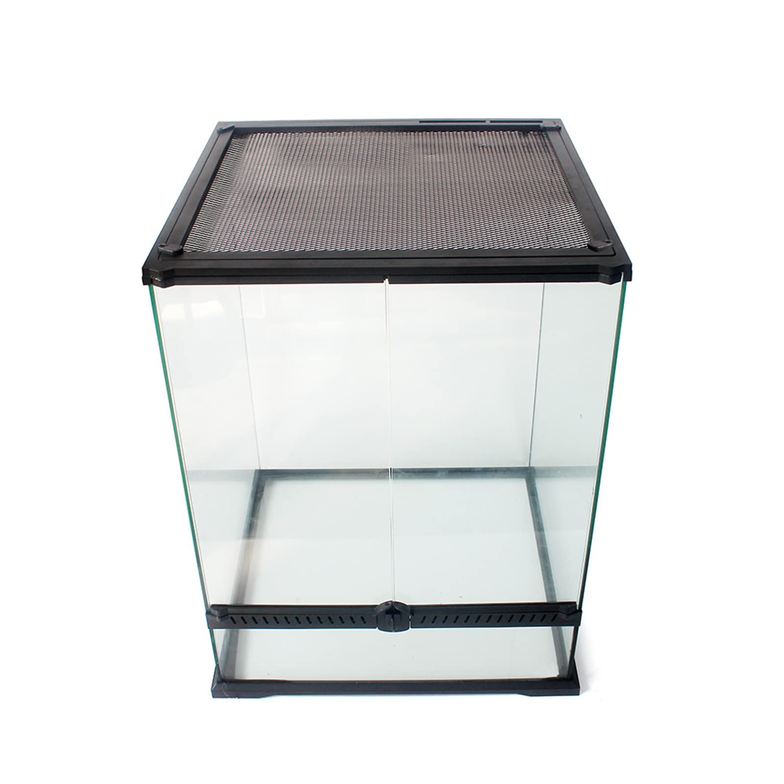 Terrario para Reptiles, Caja de alimentación Transparente de Vidrio, Caja de cría para Reptiles y Anfibios, Insectos, araña, Tortuga, Serpiente (60 * 45 * 90cm)