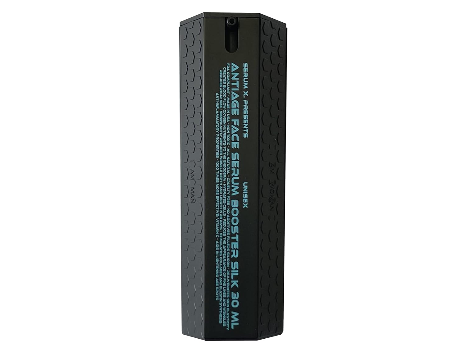 Serum X - Y Chromosome® AntiAge Face Serum Booster Silk, Made in USA, All-In-One Formula Hydrates, Firms, Lifts, Smooths, Targets Age Spots, Wrinkles, Vitamin C and Coenzyme Q10 infused Serum