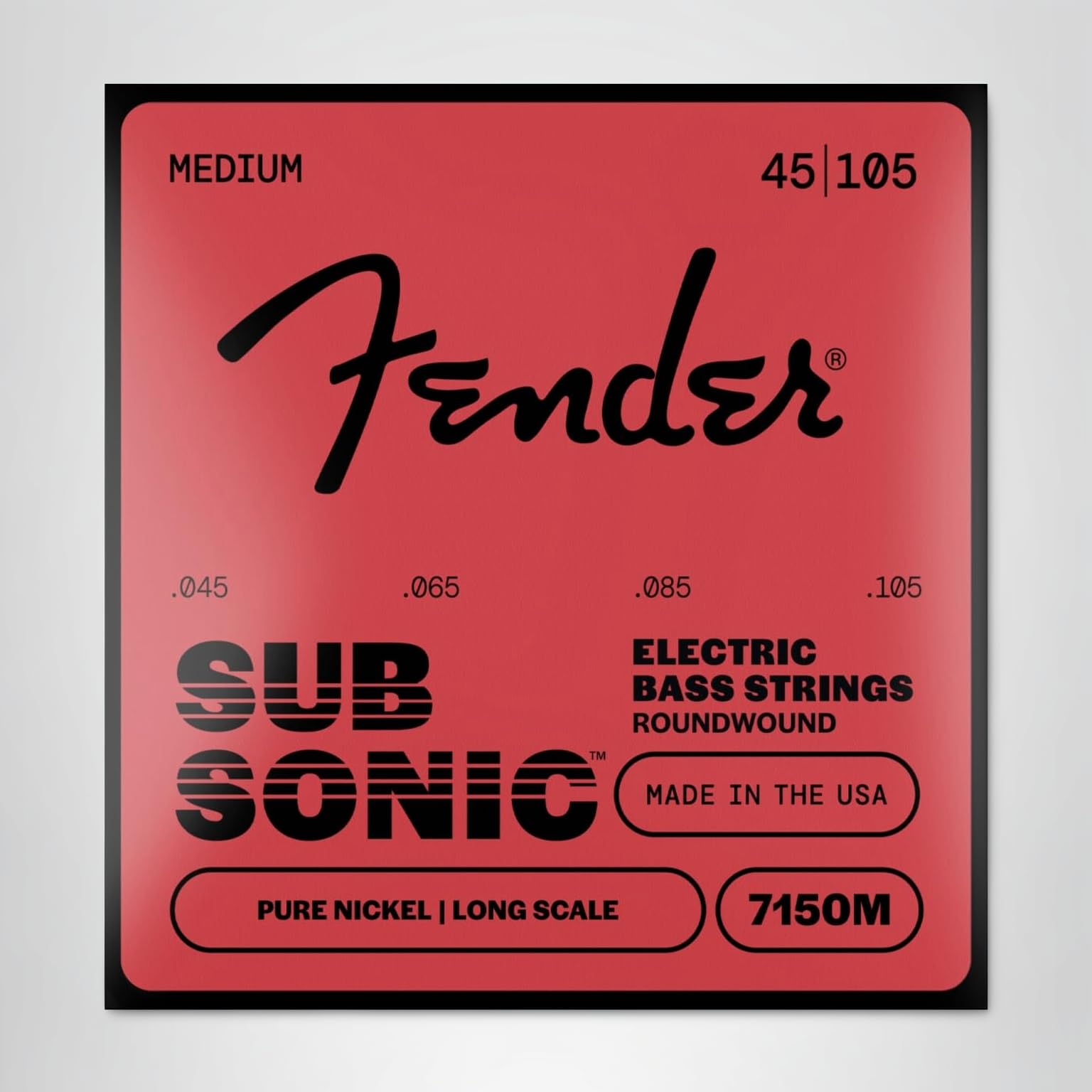 Fender エレキベース弦 Original 7150 Bass Strings Pure Nickel Roundwound Long Scale 7150ML .045-.100 wyw801m Amazon.com: Fender Original 7150 Bass Strings, Pure Nickel