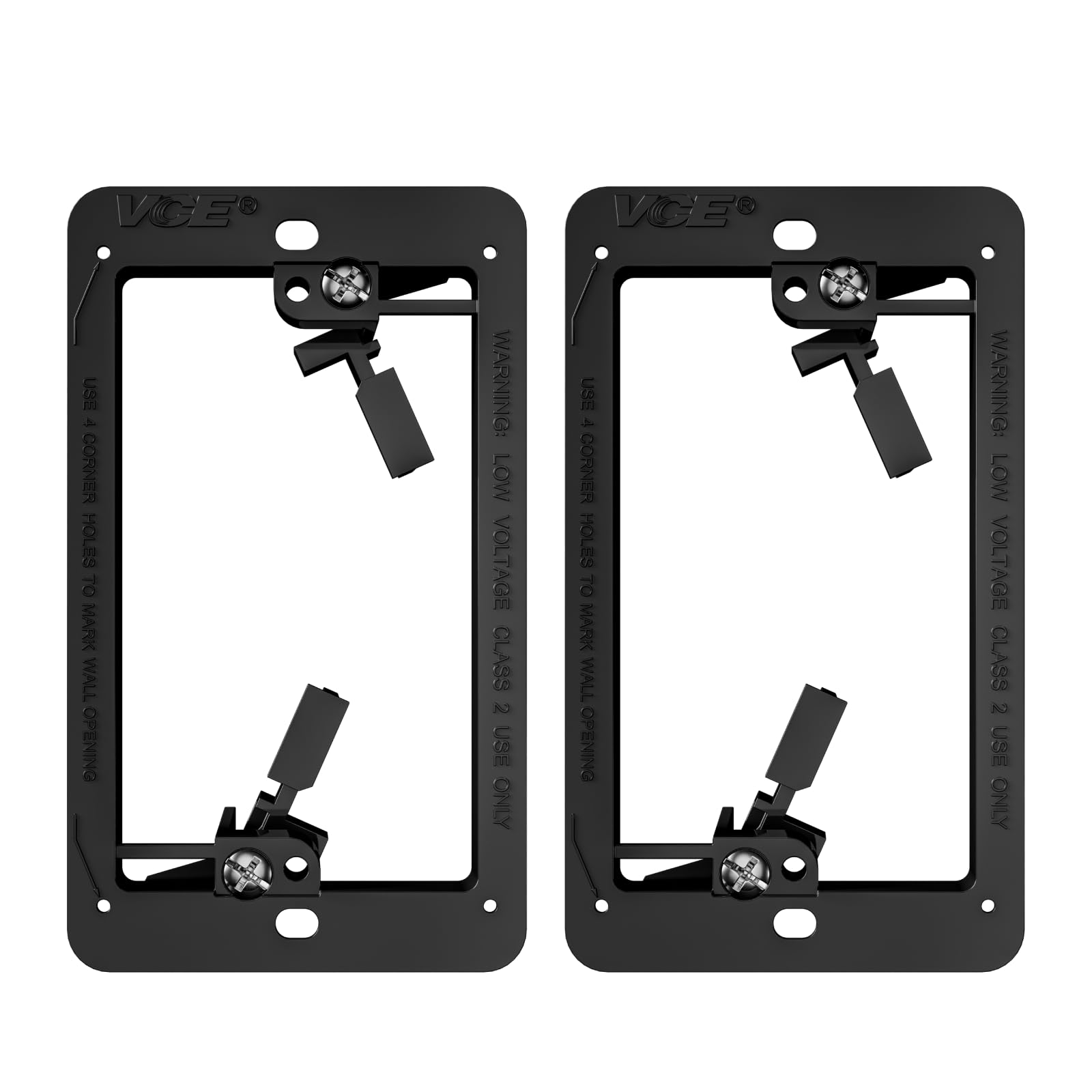 VCELINK Low Voltage Mounting Bracket, Flush Low Voltage Box, Black 10-Pack — Amazon image 9