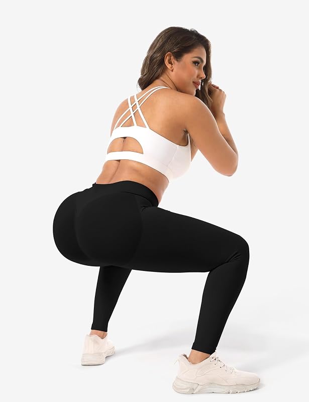 Ieumaz Scrunch Butt Lifting Leggings for Women Seamless Workout Yoga Pants image 6