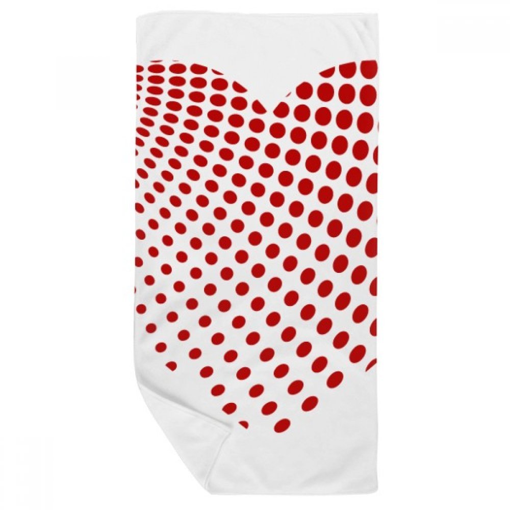 Serviette de bain doux multicolore 35 x 70cm gant de toilette rouge