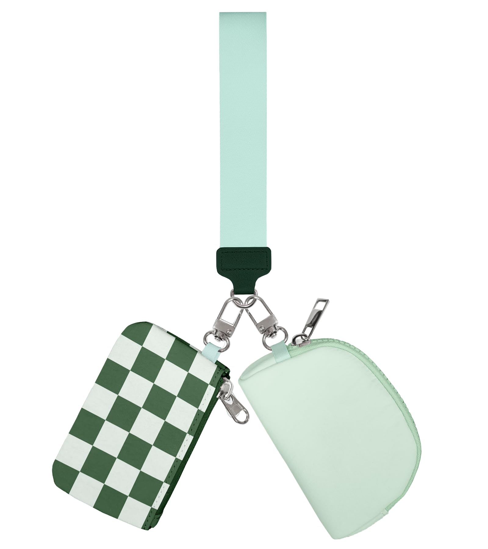 Wristlet Wallets for Women Ladies Teen Girls Female Wallets Cute Aesthetic Unique Modern Purse Keychain