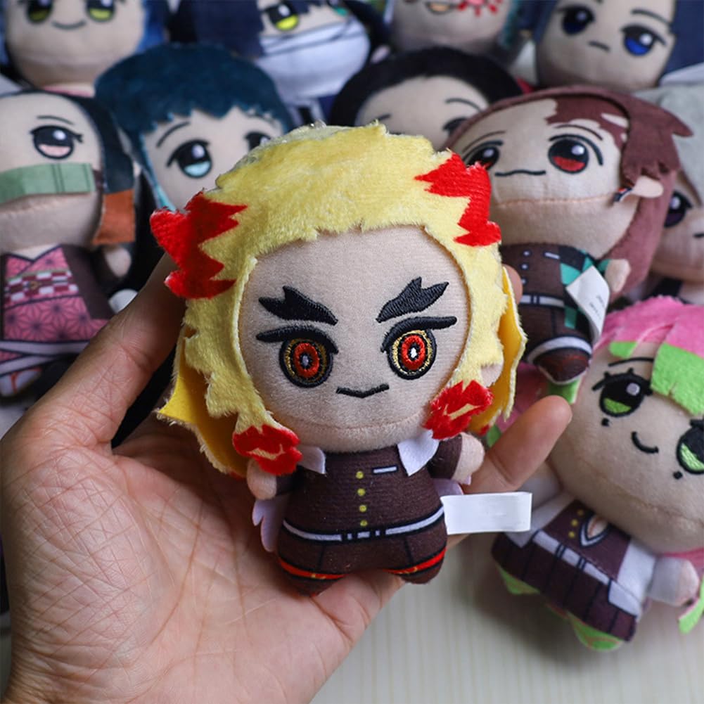 Zhongkaihua Haikyuu Hinata Shoyo Cuscino in peluche 20 cm Anime PP cotone morbido imbottito pelliccia borsa portachiavi casa divano decorazione ciondolo per i fan