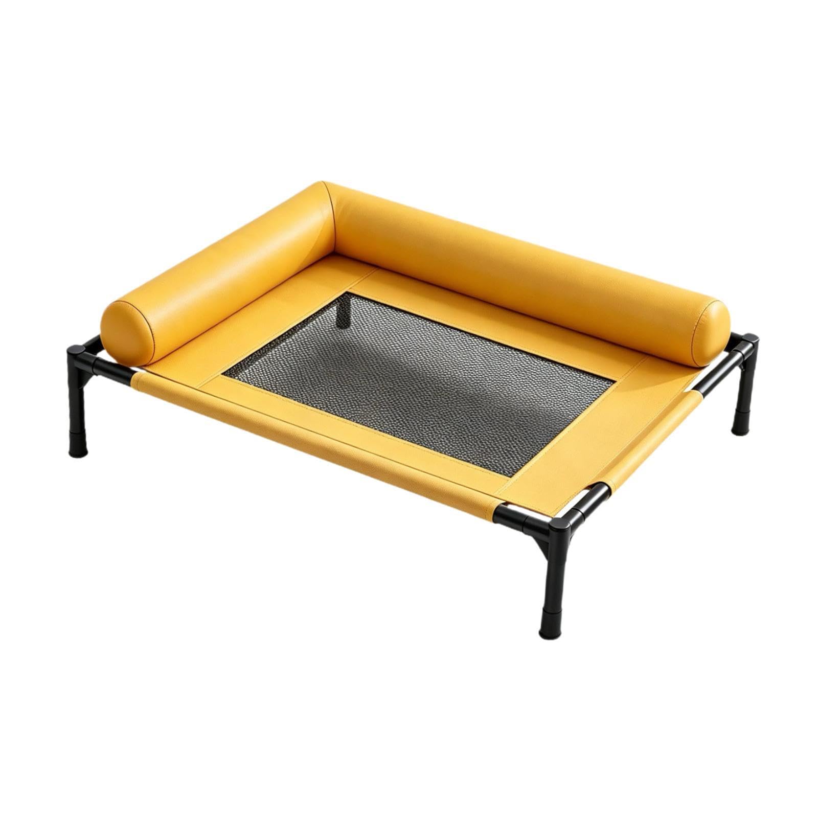 Lit pour chien surélevé amovible L 83cm, panier sur pieds lavable pour chat et animal