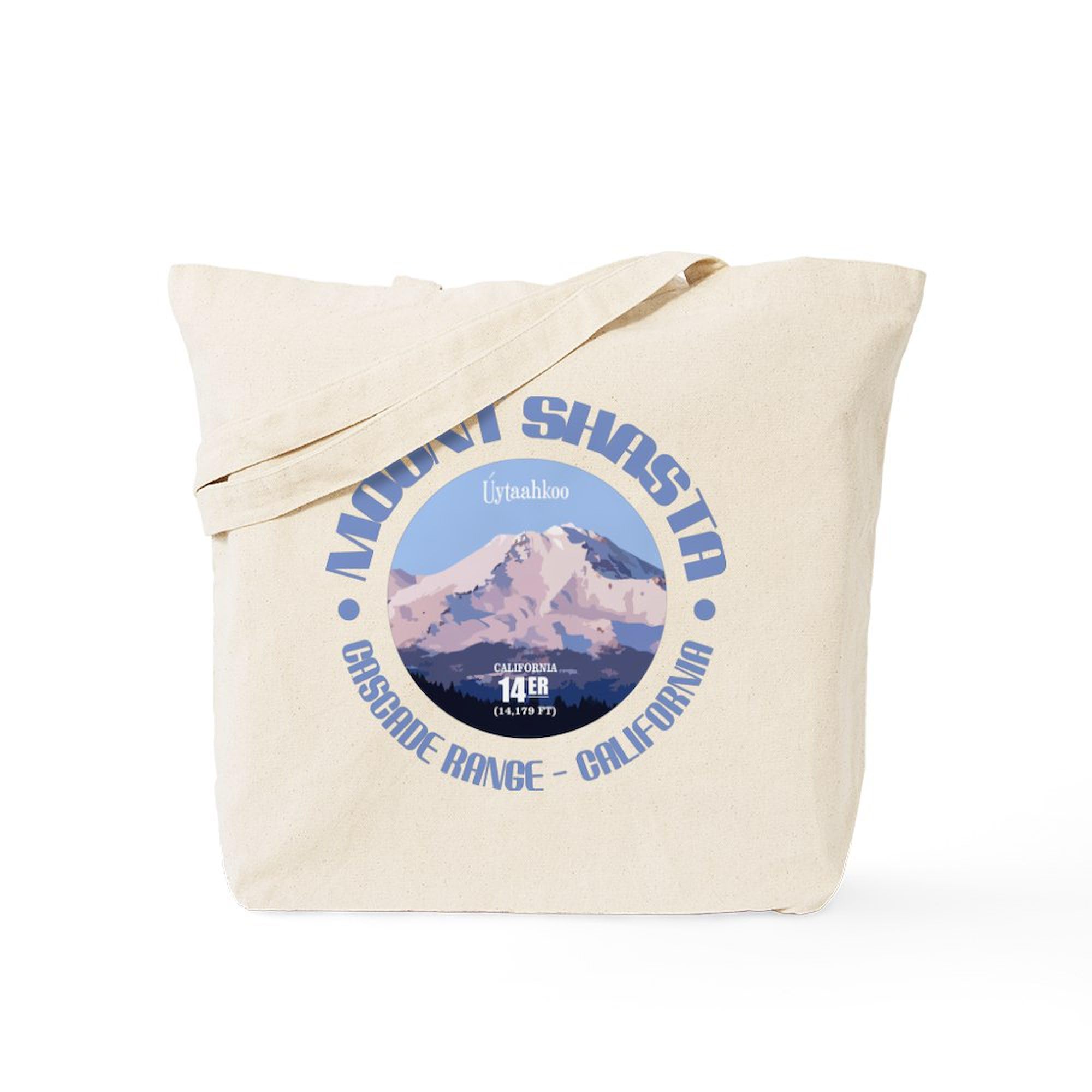 CafePress Mount Shasta Tote Bag Reusable Natural Beige Canvas Shopping Bag