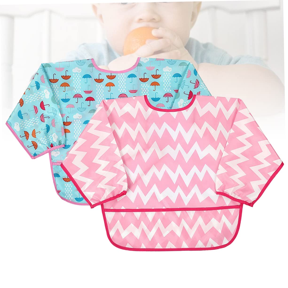 UPKOCH 4pezzi Grembiuli Impermeabili Per Maniche Lunghe Abbigliamento Per e Dipingere Colore e Casual