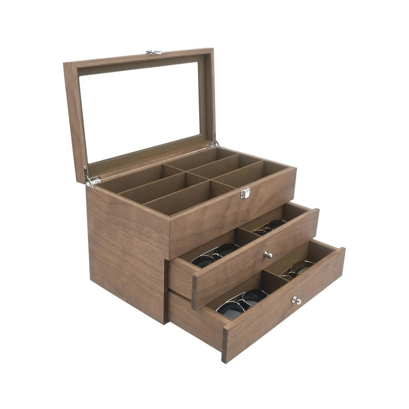 Organizador de gafas de sol Caja organizadora de gafas sol 18 rejillas