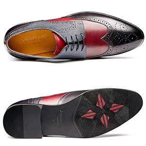 Amazon.com | Jepsen Gord Men's Dress Shoes Wingtip Genuine