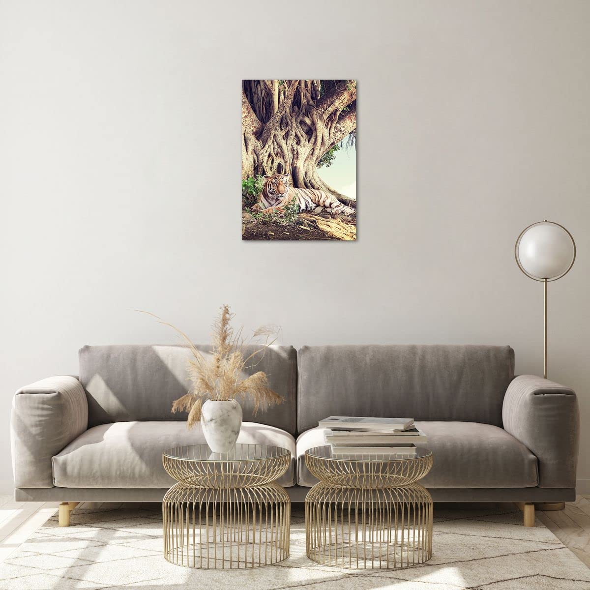 Cuadro sobre Vidrio 50x70 cm Moderno Vertical Botánica Naturaleza - 5124