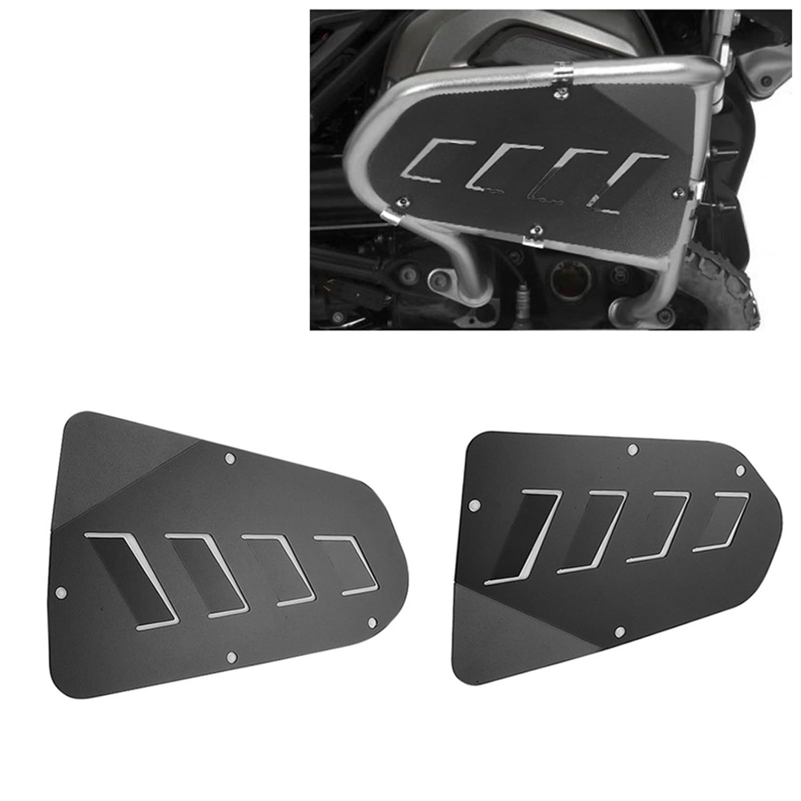 Osłona ochronna chłodnicy Gmole zabezpieczające cylinder ze stali nierdzewnej pasujące do BMW R1200GS LC R1200GSA ADV 1200GS R1200 2013-2017 Osłona chłodnicy(Black)