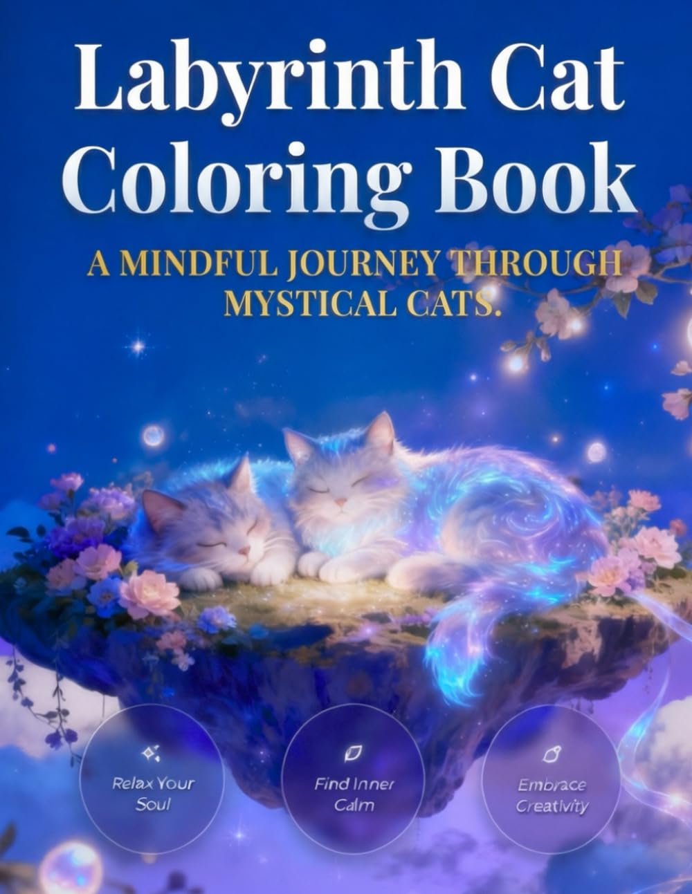 Labyrinth Cat Coloring Book: Healing Cats Mindfulness Coloring Book
