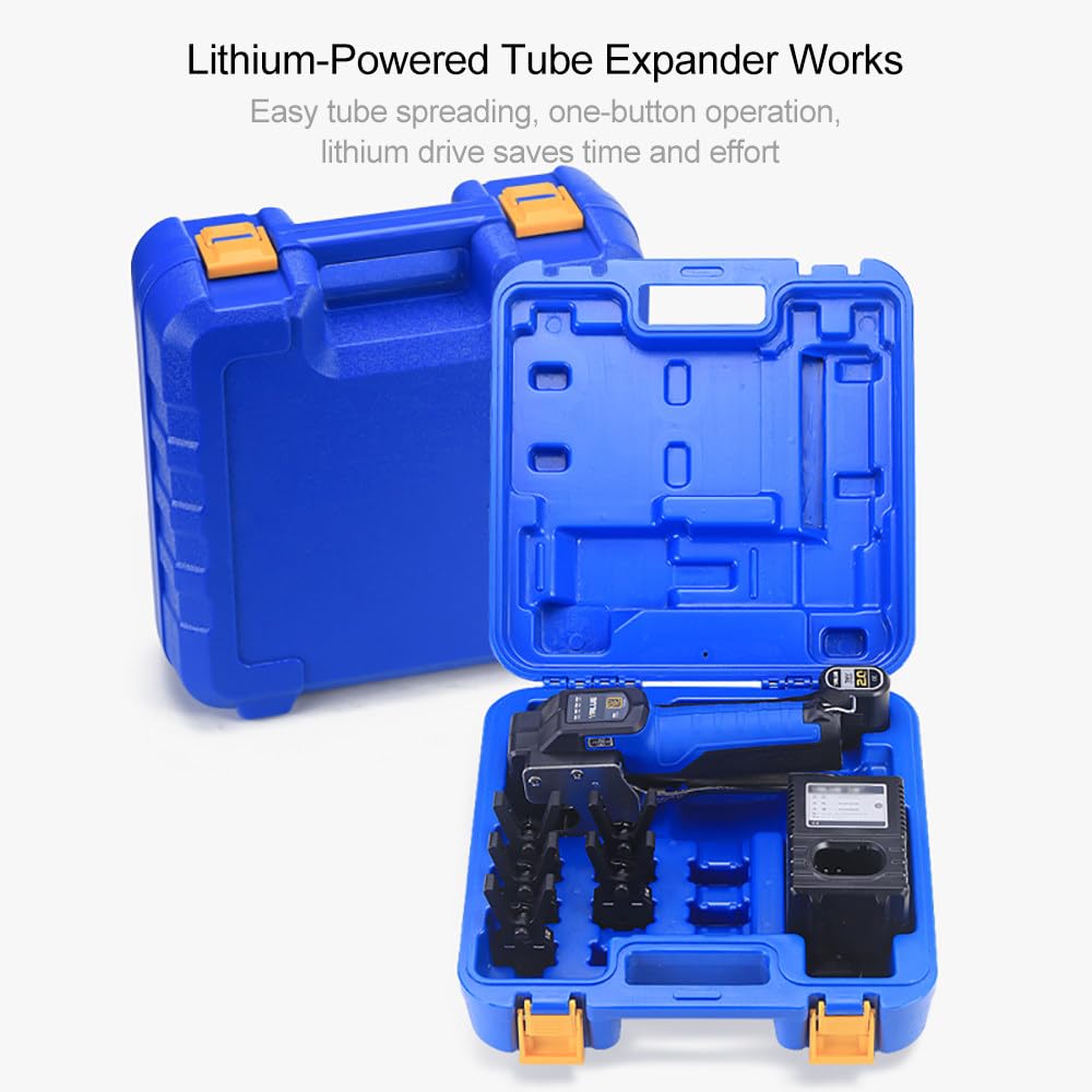 Herramienta de ensanchamiento eléctrico con abrazaderas para expansión y reparación de tuberías métricas y pulgadas, ideal para bricolaje y uso profesional