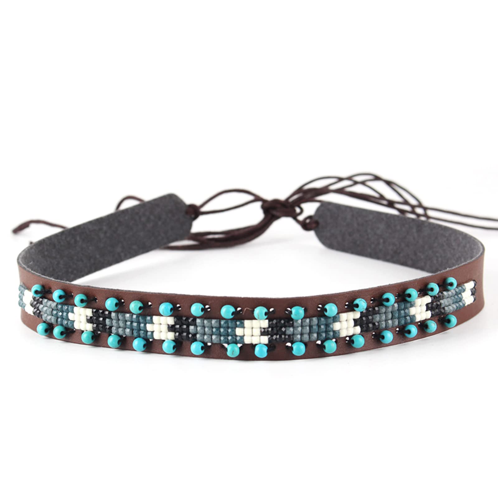 Ranuw Unisex Fx0004 Cowboy Hat Band Western Beaded Hat Band Studded Hat Band Western Hat Belt Band American Hat Band Hat Band Cowboy Hat Bands For Women