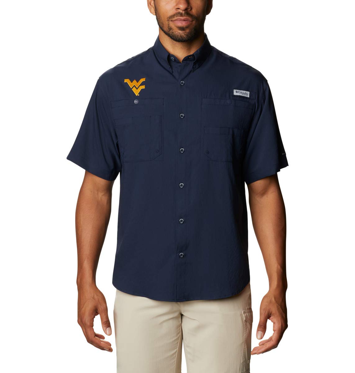 Columbia Camiseta de Manga Corta para Hombre Big & Tall Collegiate Tamiami