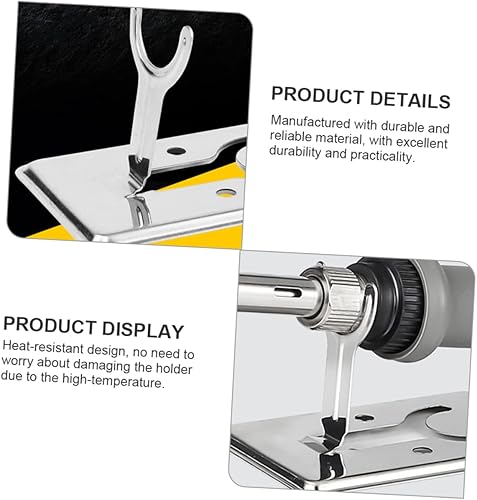 Miniatura 6 de Housoutil Soporte de hierro de soldadura Soporte de metal Soporte de estante de hierro Soporte de herramientas Mini soporte de metal Soporte de