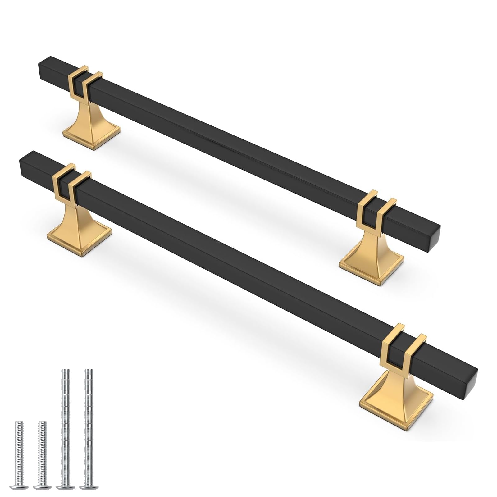 10 Pack 5 Inch Black and Gold Cabinet Pulls Kitchen Cabinet Handle — Amazon image 29