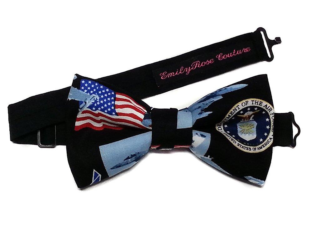 EmilyRose CoutureMilitary Bow Ties, Air Force, Large (12 years to Adult)