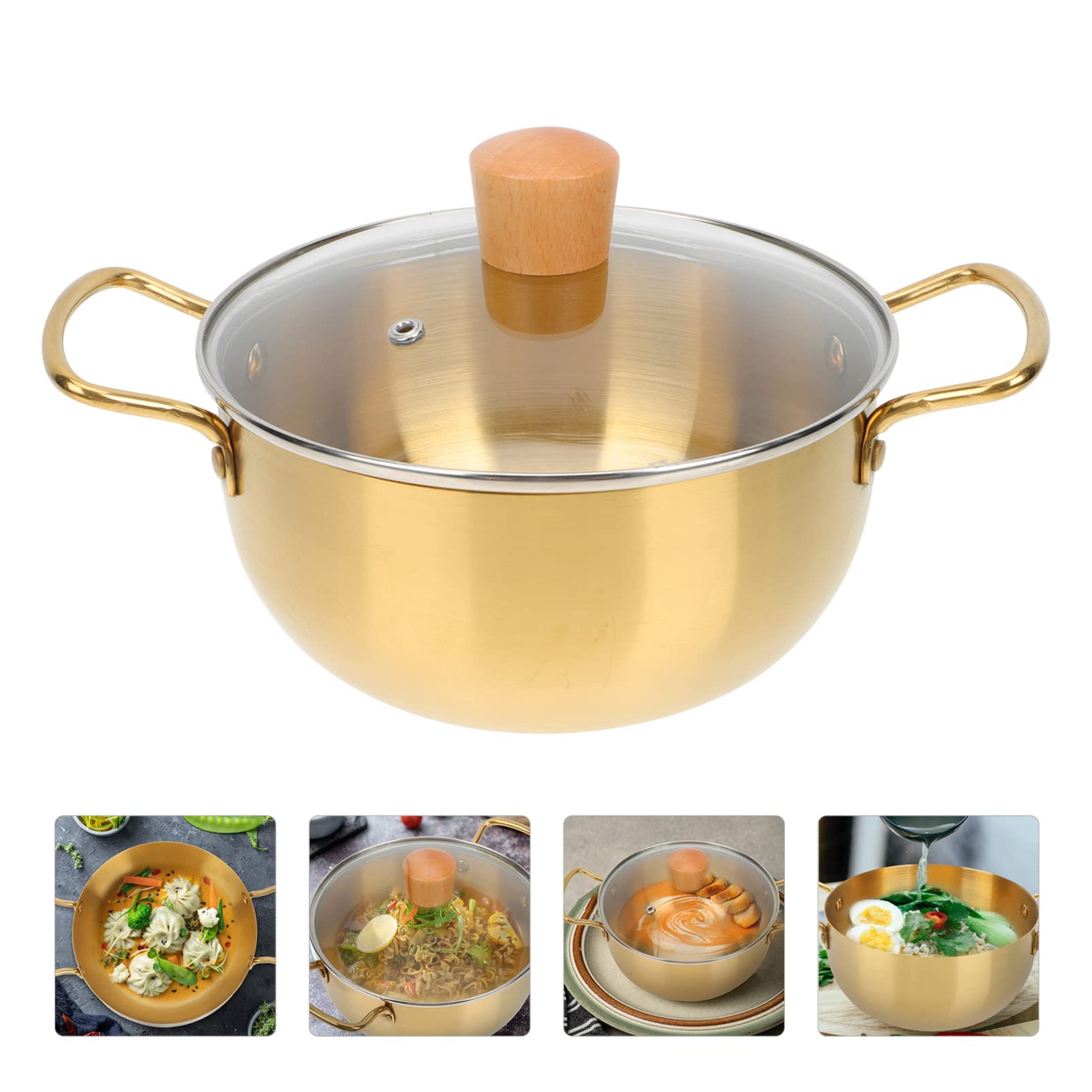 Garnek do gotowania na parze, stal nierdzewna, garnek do gotowania na parze, garnek do gotowania makaronu ramen, podgrzewacz do czekolady, garnki do gotowania na kuchence, kuchenka