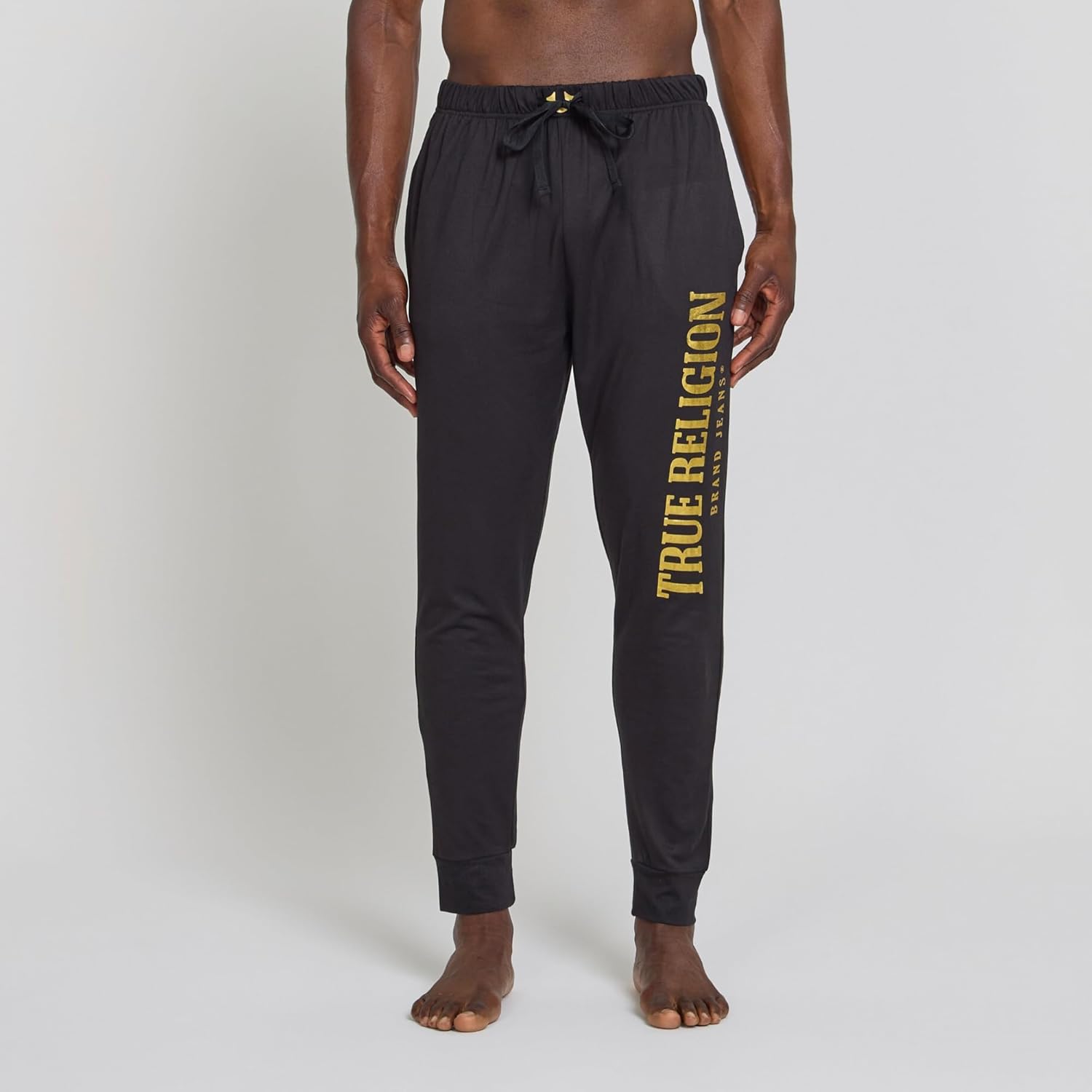 True Religion Mens Jogger Pajama Pants, Lightweight Lounge Casual Sleep Pants for Men - Image 4