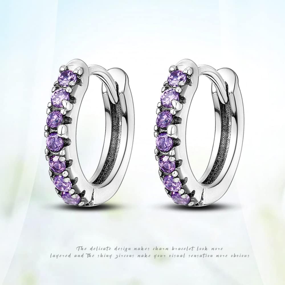 925 Sterling Silver Women Earrings, Sparkling Star and Moon Earrings, Various Hypoallergenic Earrings, Best Gift for Women - Image 2