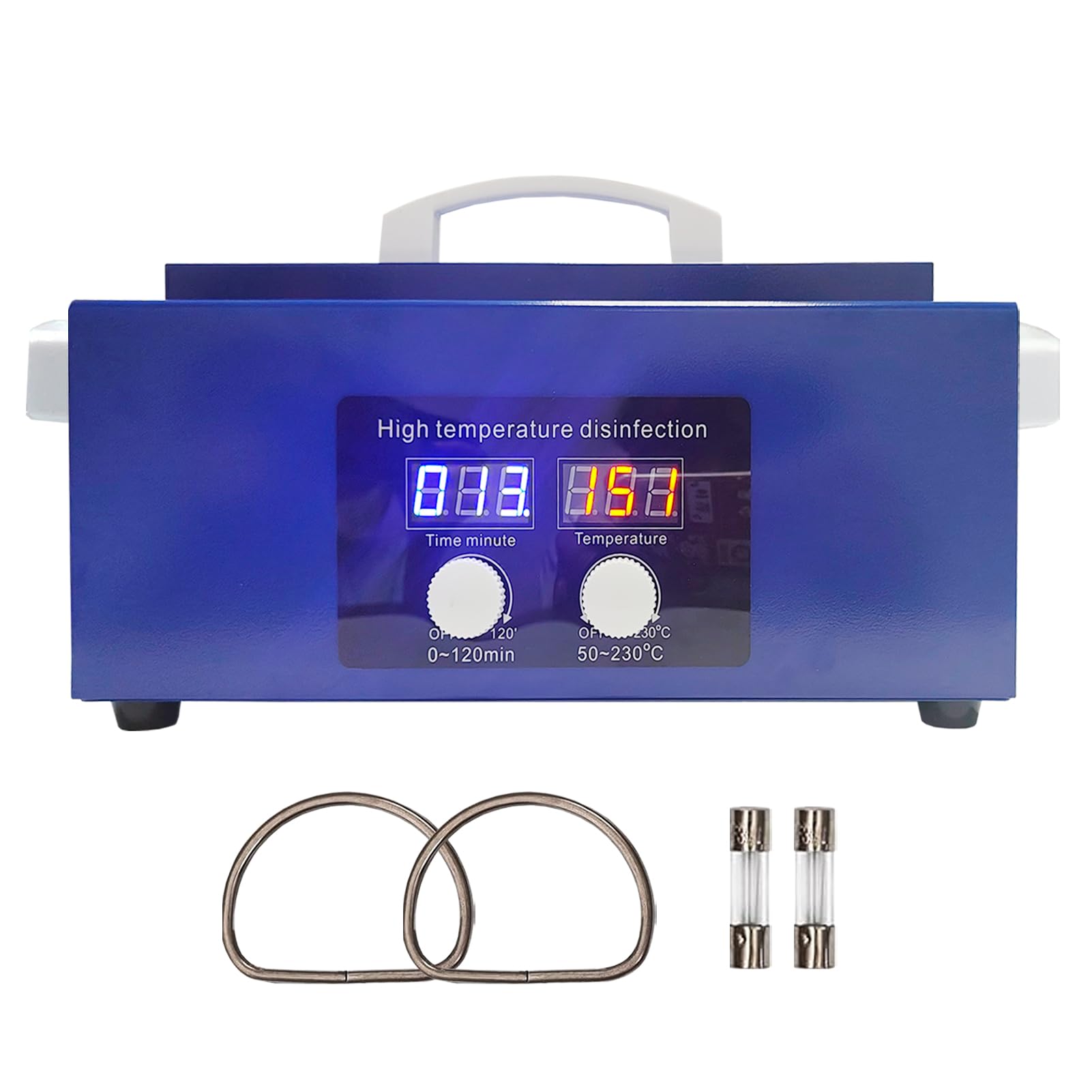 300W Sterilisateur electrique, 230℃ autoclave stérilisateur, 2.2L Stérilisateur pour ongles, convient pour les outils de manucure, de beauté, dentaires, etc.