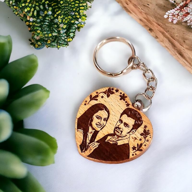 Engraved Wooden Keychain
