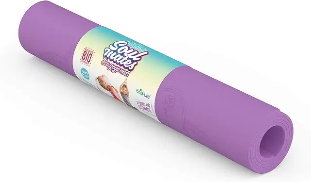Soul Mates Eco-Friendly Yoga Mat for Kids - Lightweight & Non-Slip TPE Material
