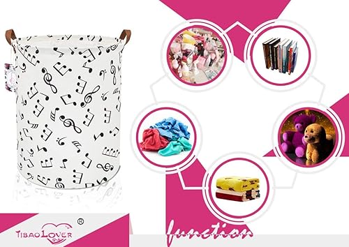 Miniatura 4 de Cesta de lavandería para bebé, cesta de almacenamiento de juguetes para niños, organizador para libros y cesta de regalo