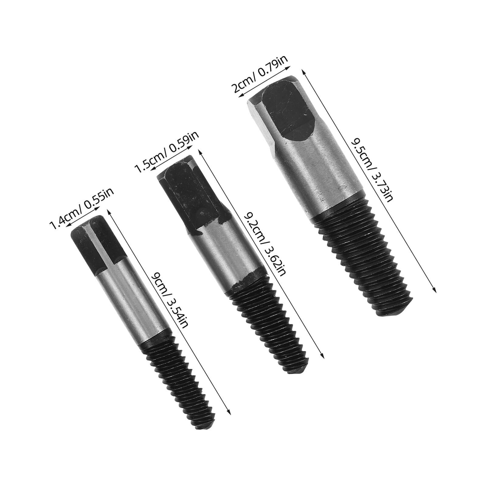 8 Pezzi Kit Estrattore Viti Danneggiate Multiuso per Rimozione Bulloni e Viti Spanate Adatto per Tubi Mobili e Riparazioni Meccaniche Te