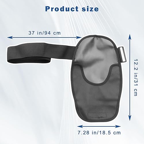 Vista 6 de Funda para bolsa de ostomía, funda impermeable para estoma con banda de fijación ajustable, bolsa de ostomía elástica para colonoscopia, ileostomía