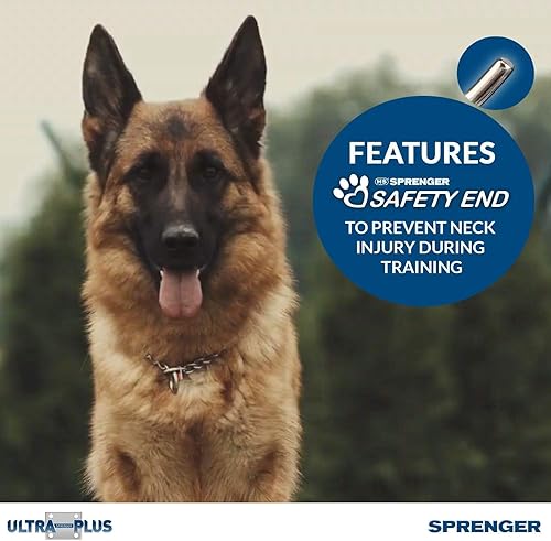 Vista 12 de Pet Supply Importados Herm Sprenger, Collar de entrenamiento cromado con broche de soltado rápido, XL, Plateado
