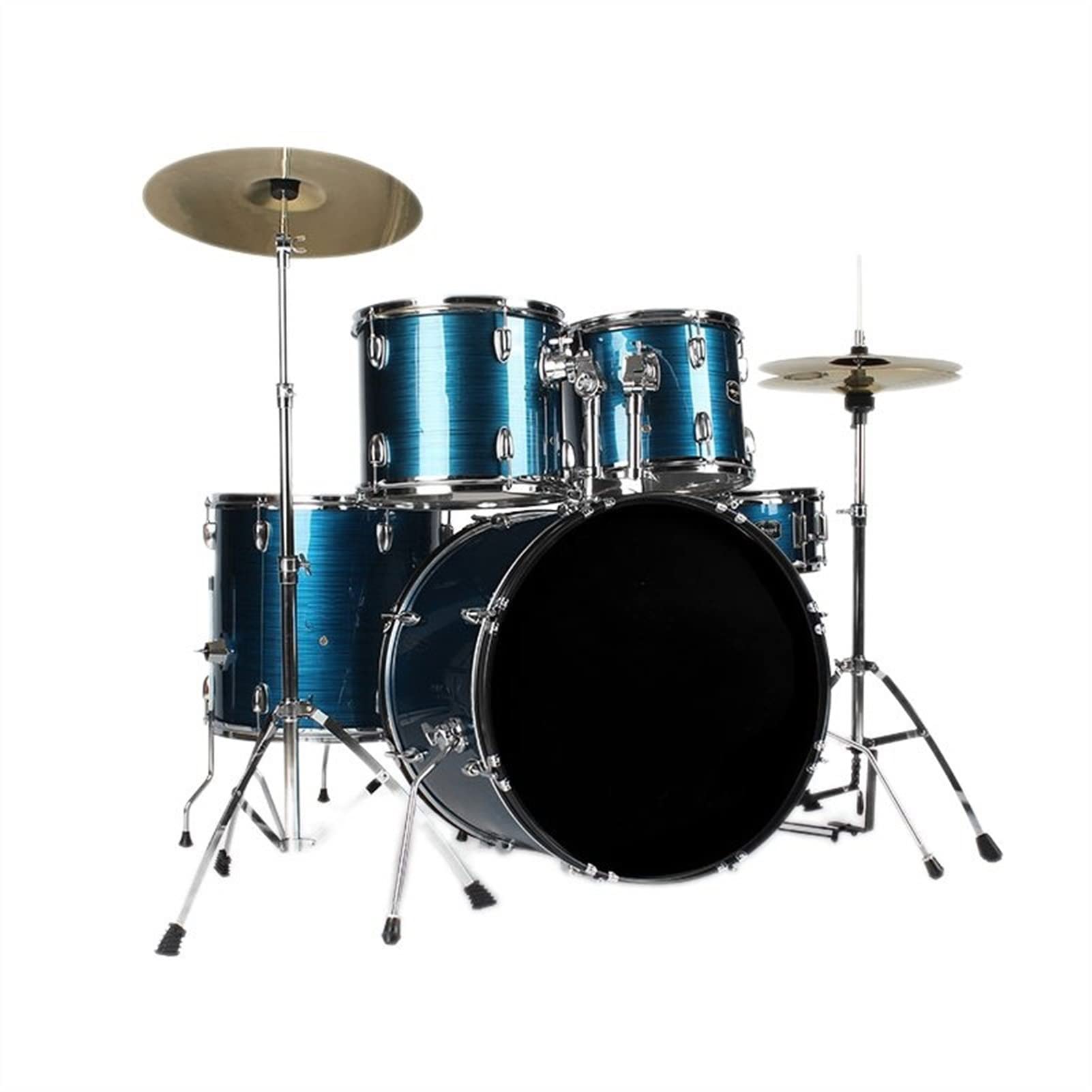 KESHUOJunior Beginners Percussion Drum Kit Musical Instrument With Cymbal Drumsticks Drum Set