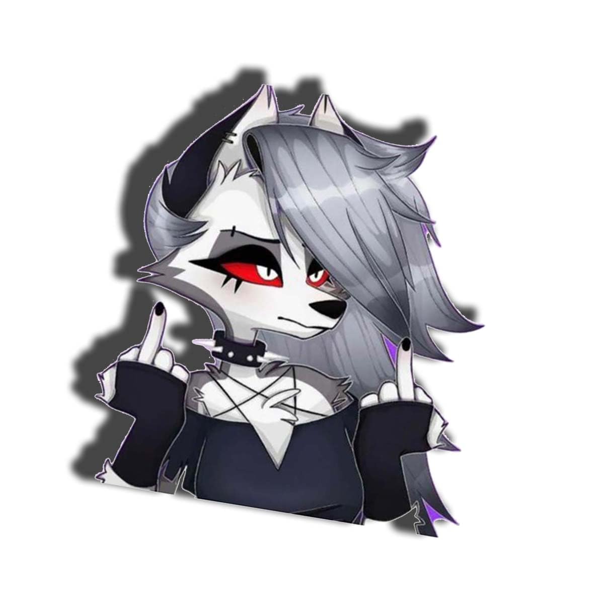 5.1 Inch Loona Anime Car Window Decals Cartoon Bumper Trunk Laptop Stickers for Motorcycle Helmet Luggage Vinyl Wrap