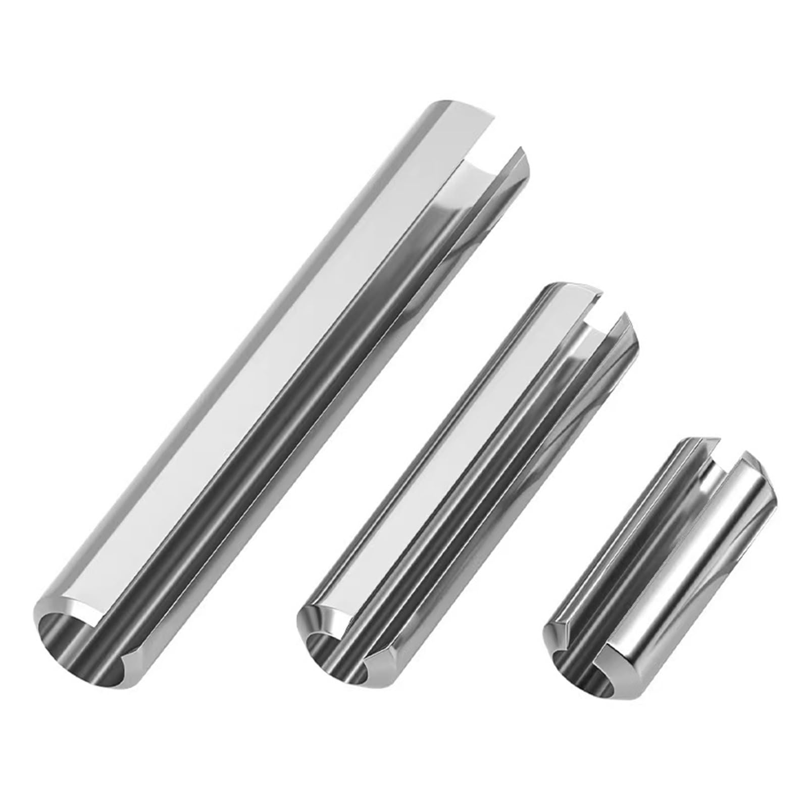 Dyyeuavt 35Mm Spring-Type Straight Pins 304 Stainless Steel Spring Elastic Cylindrical Cotter Pin Dowel(M8 (5Pcs),)