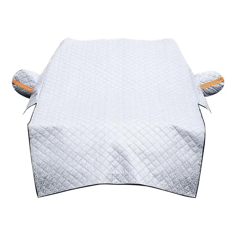 Housse de Protection pour Pare-Brise Couverture Universelle Protection Contre Neige Voiture D'extérieur Étanche Poussière Demi-Couverture Multifonctionnelle Extérieur pour Berline SUV Protection Pare