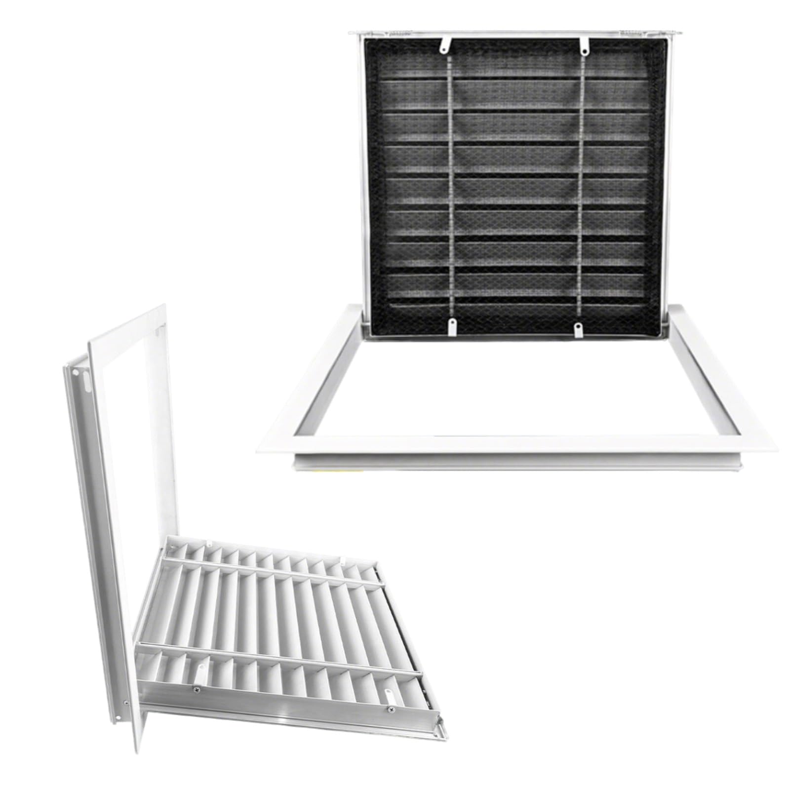 Generisch Aluminium-Zugangstür mit Lüftungsgitter, Wand- und Deckenlüftungsgitter, 40 x 60 cm große Luke für Küche und Dachboden, Kabel- und Rohrzugang