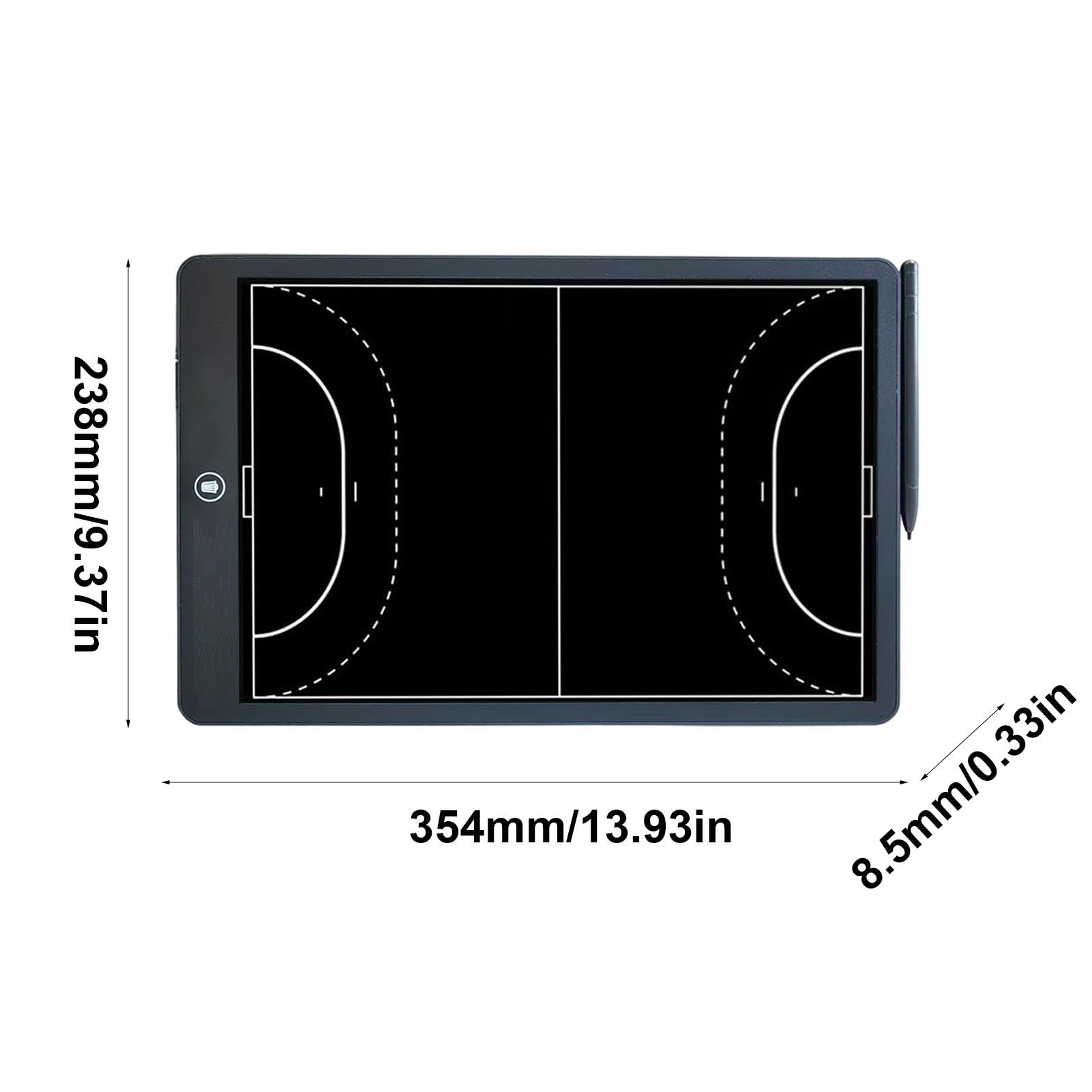 Tablette de dessin LCD | Tableau tactique de handball de 40,6 cm – Bloc d'écriture LCD sans papier – Équipement d'entraînement à l'eau – Tablette d'écriture LCD pour handball, stratégie