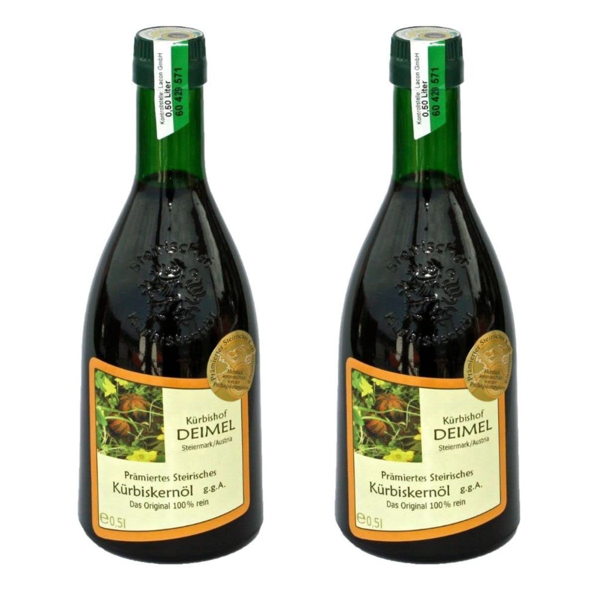 Sponsored Ad – Kürbishof DEIMEL Steiermark/Austria - Value Pack 2 x 500ml - Original Styrian pumpkin seed oil from Austria