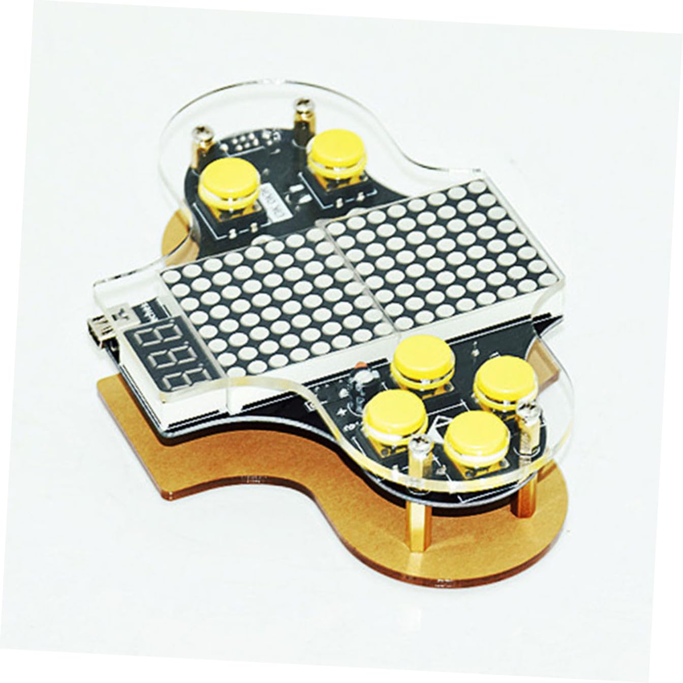 Kit Fai da Te Console di Gioco Elettronica Retrò per Ragazzo Ragazza, Pratica Saldatura con Alimentazione USB e Codici Modificabili, Imparare Programmazione e Elettronica,