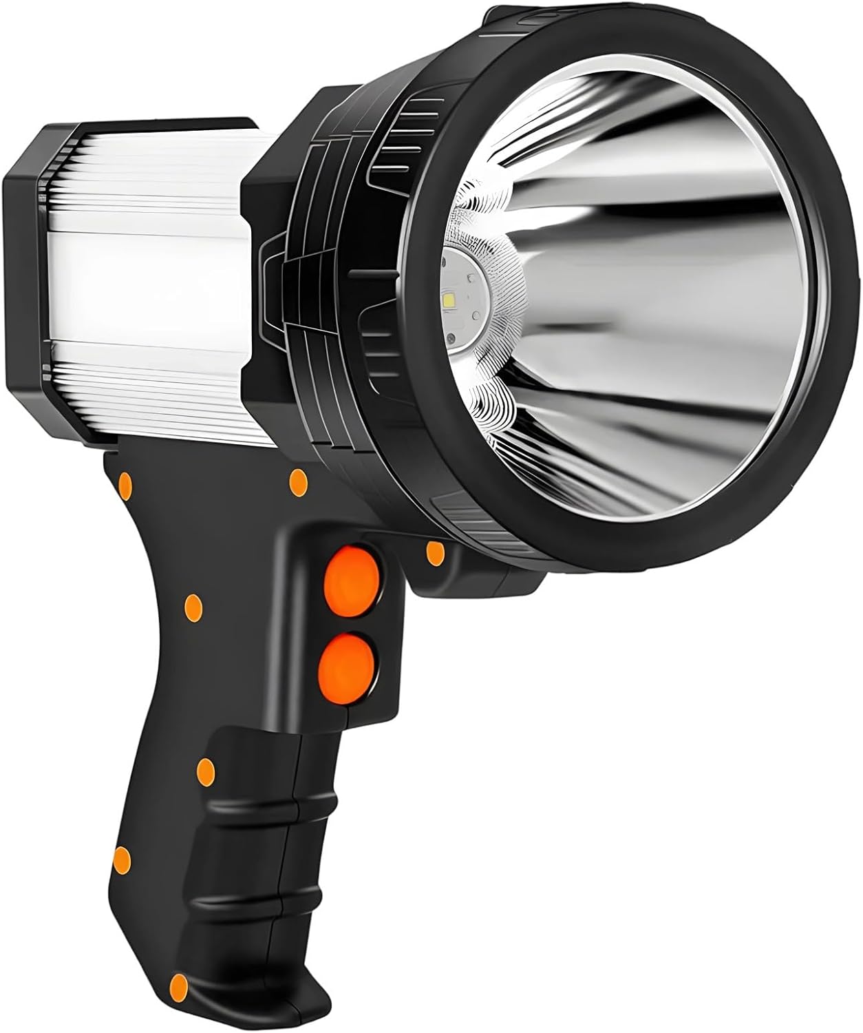 Handheld Spotlight for Boating, Rechargeable, 9600 Mah Battery, 3 Modes, Waterproof