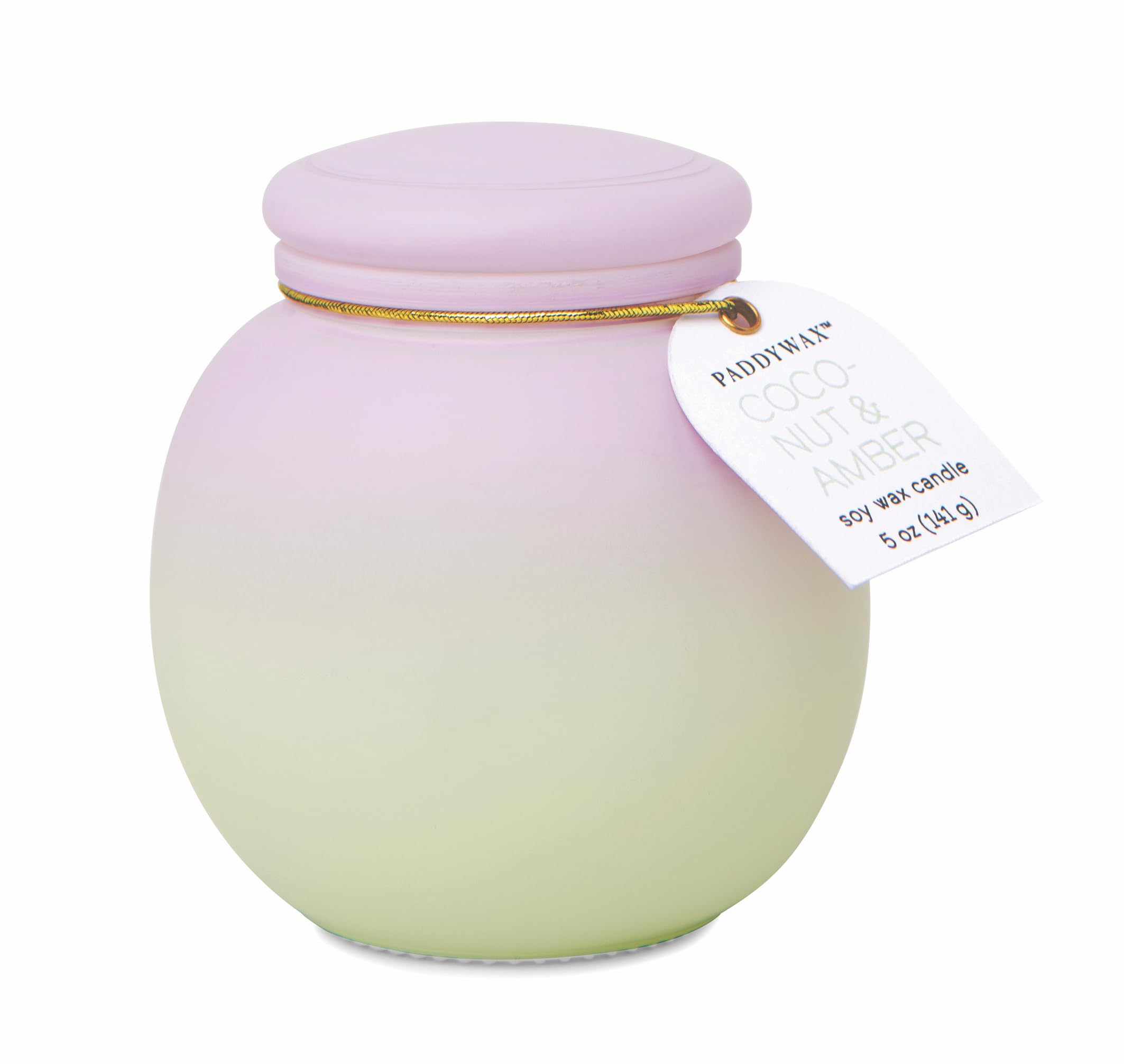 Bougie Paddywax Orb Range Noix de coco et ambre 141,7 g