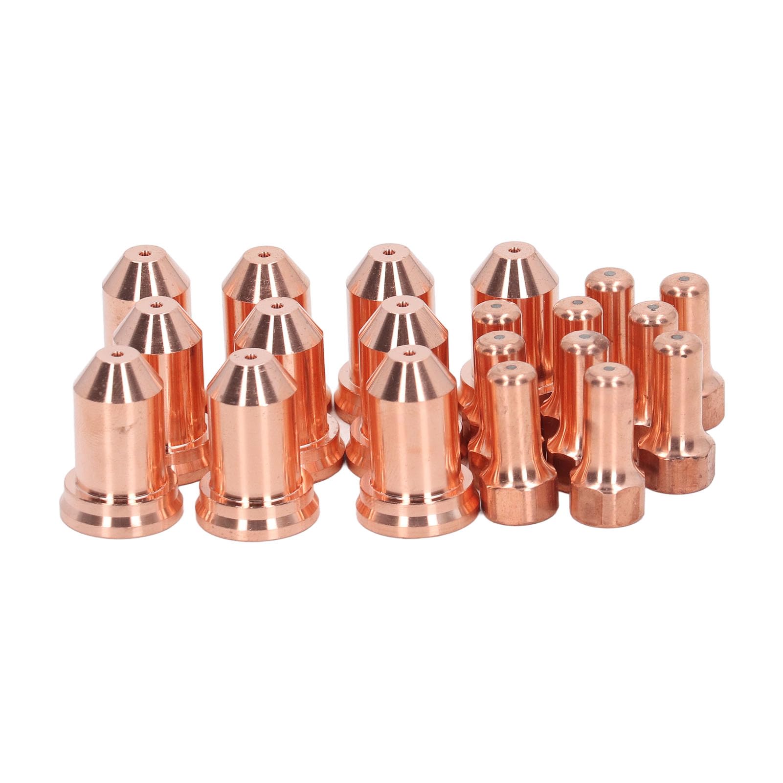 Torch Nozzle Electrode Kit, 20-Piece Brass Consumable Set for PTM 80