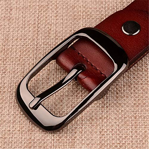 Andongnywell Belts for Men with Real Solid Leather and Buckle Dress and Casual Belt Waistband Waist Cinch Waist Stra4