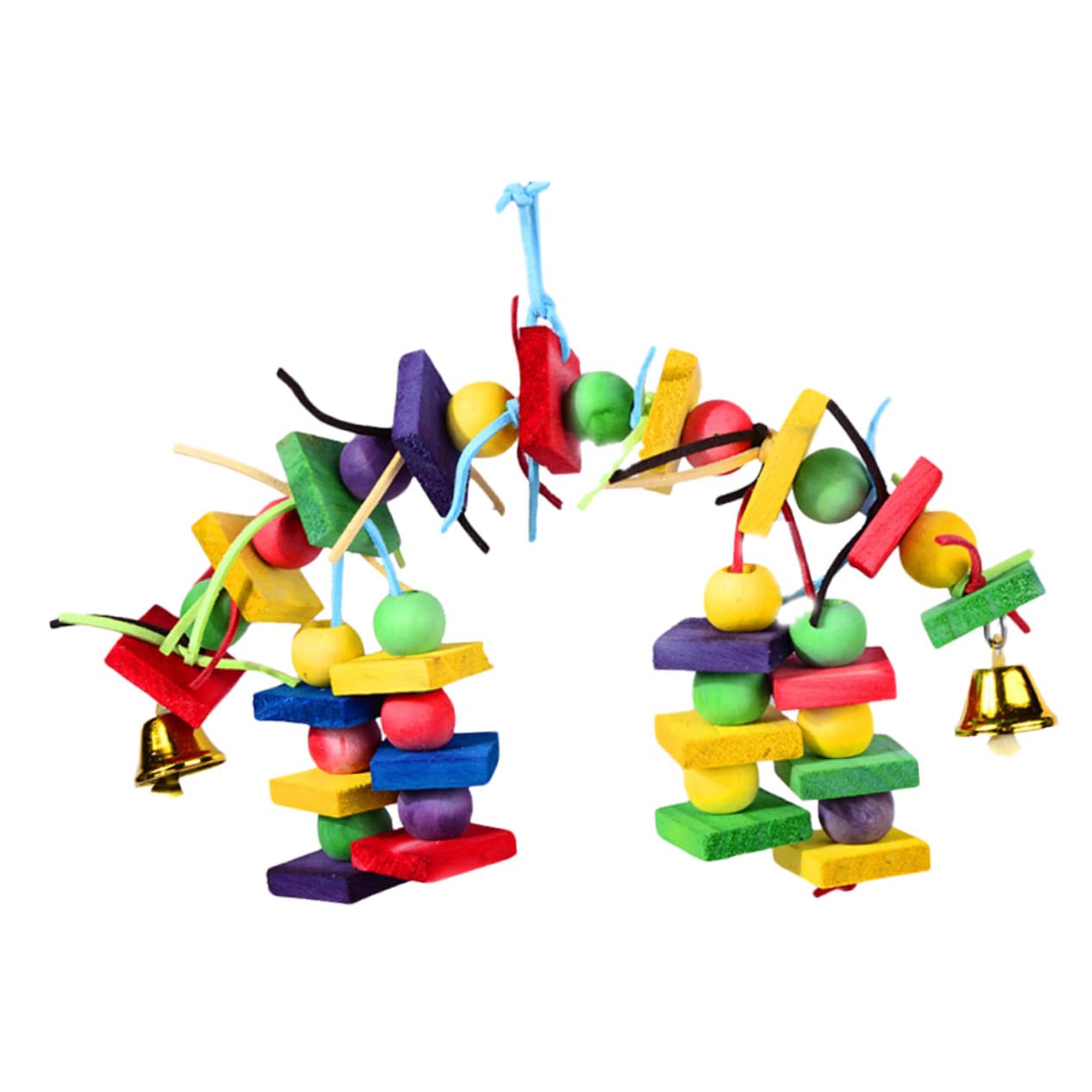 POPETPOP 3 STK Papageiennagespieße Papageienspielzeug Für Große Vögel Beißspielzeug Papageienspielzeug Aus Holz Vogel-papagei-blöcke Vögel Spielen Spielzeug Beissen Hölzern Das Seil Beißen