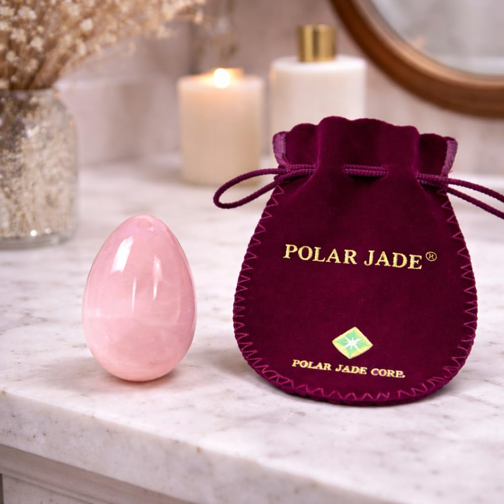 Amazon.com: Natural Rose Quartz Crystal Egg, Handcrafted